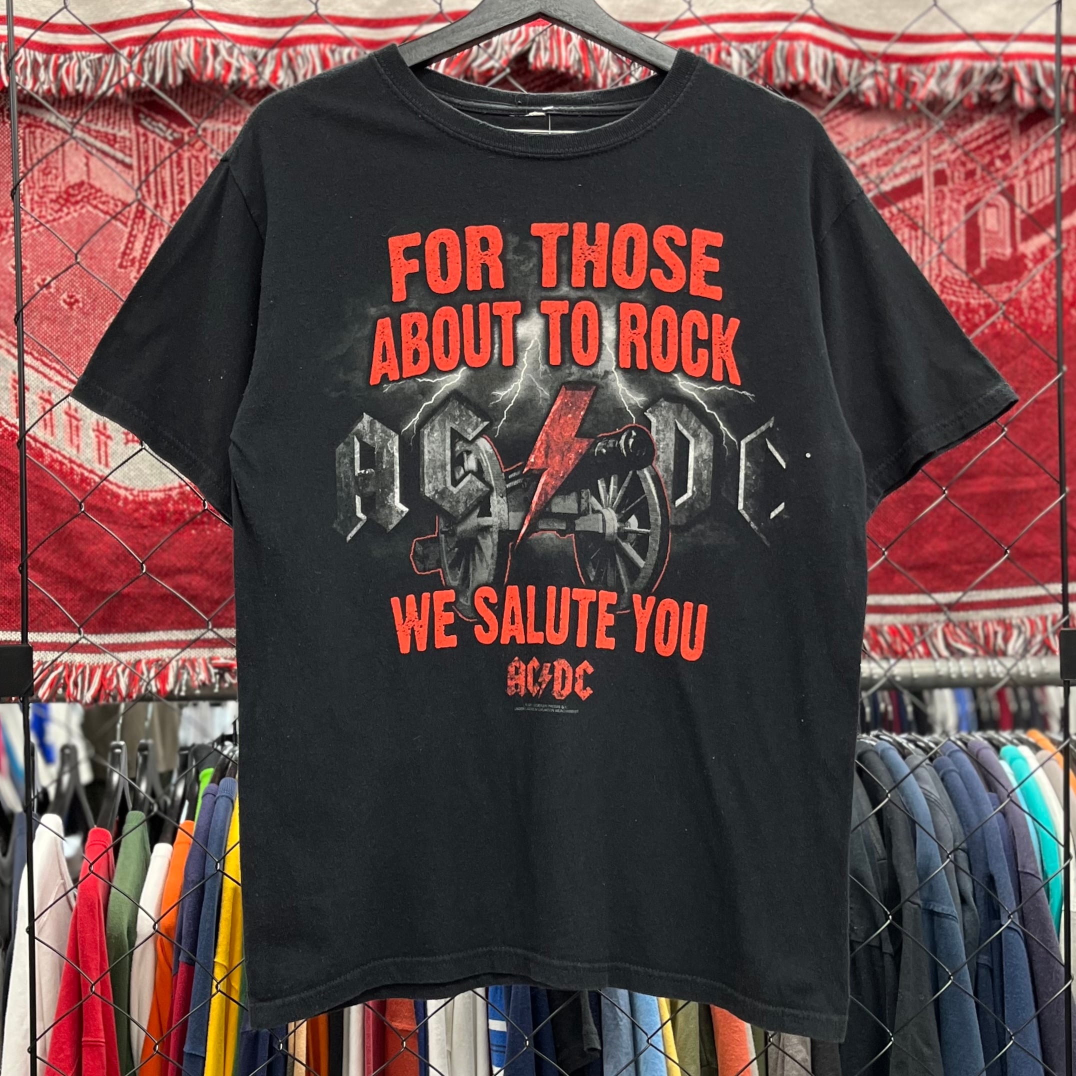 AC/DC バンド系 半袖Tシャツ デザインプリント 古着 古着屋 埼玉 ストリート オンライン 通販