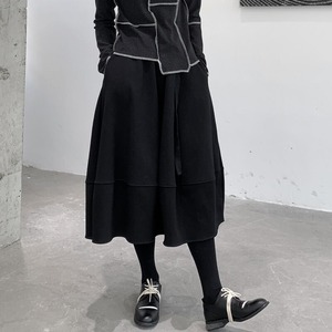 Balloon Tiered Skirt【TR3178】