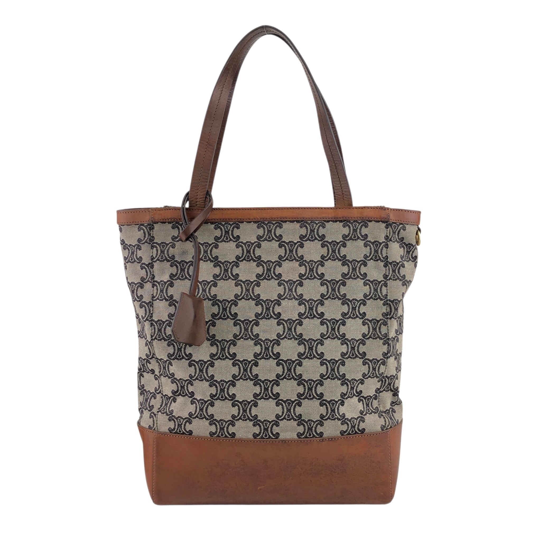 専用♡CELINE Cトリオンフ　 トートバッグ ブラウン　 キャンバス×レザー CELINE セリーヌ トリオンフ トートバッグ ブラウン キャンバス
