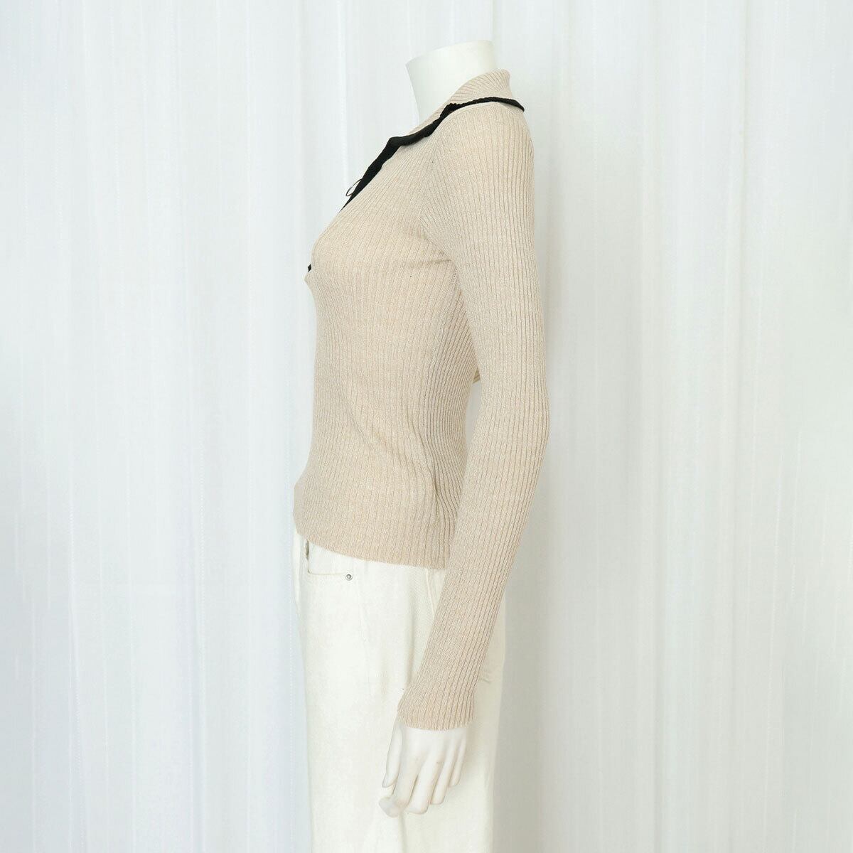 ファスナー付き ニット セーター 長袖 レディース 秋冬 韓国 おしゃれ 大人 カジュアル ハーフジップ リブニット きれいめ トップス インナー 大人可愛い 大人女子