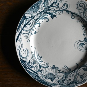 SALINS LES BAINS Plate / サラン レ バン プレート〈 フランス食器・皿・フランスアンティーク・アンティークプレート・ブロカント・ヴィンテージ 〉114165