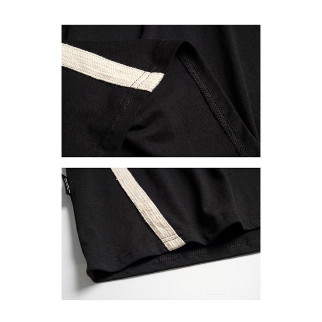 サイドラインレタリングビッグTシャツ 2col   R01759