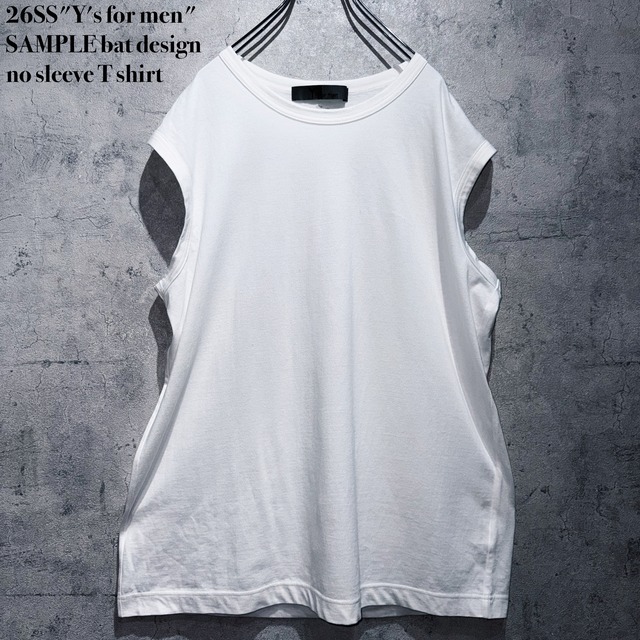 26SS"Y's for men"SAMPLE bat design no sleeve T shirt