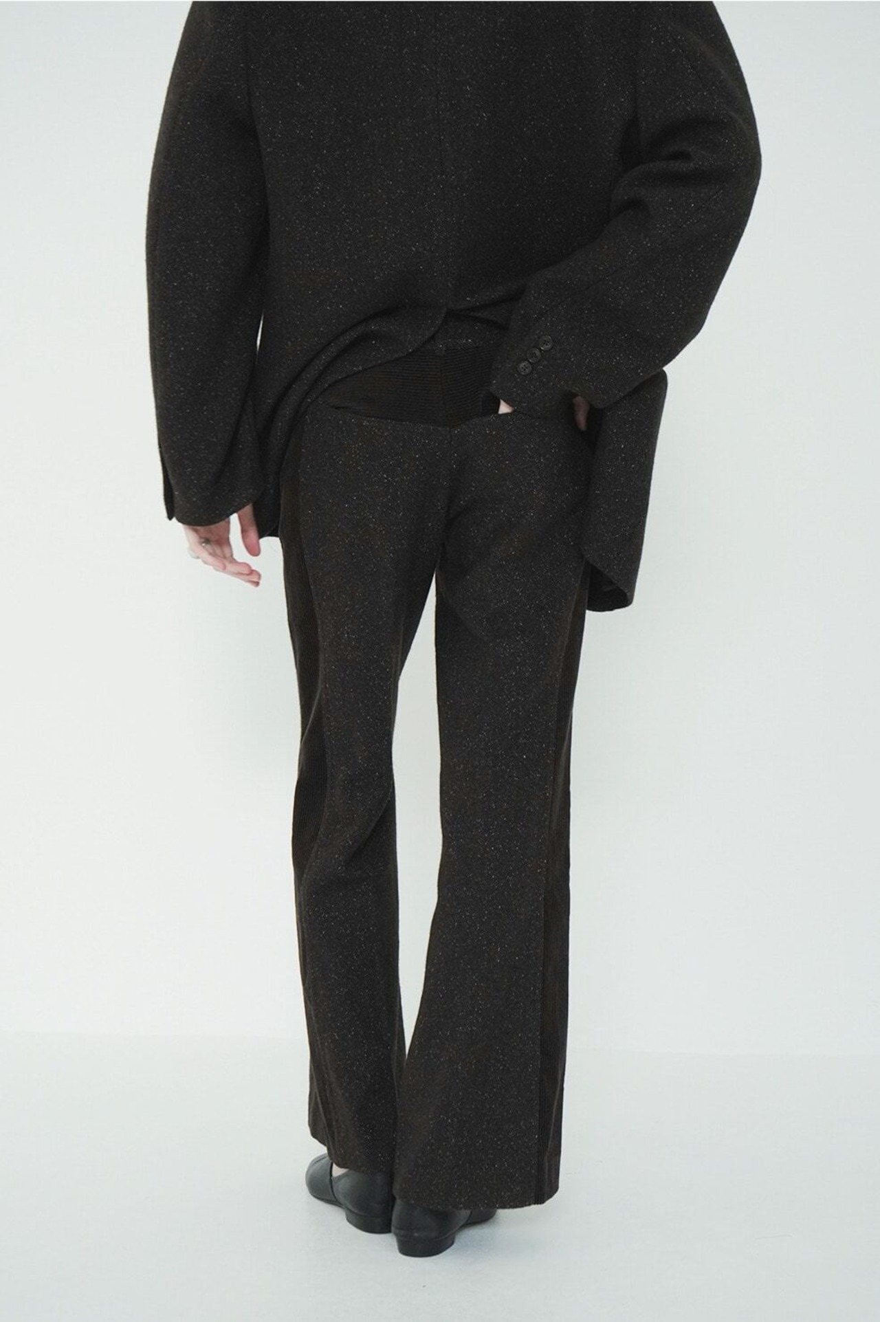 CLANE CORDUROY PANEL MELANGE PANTS