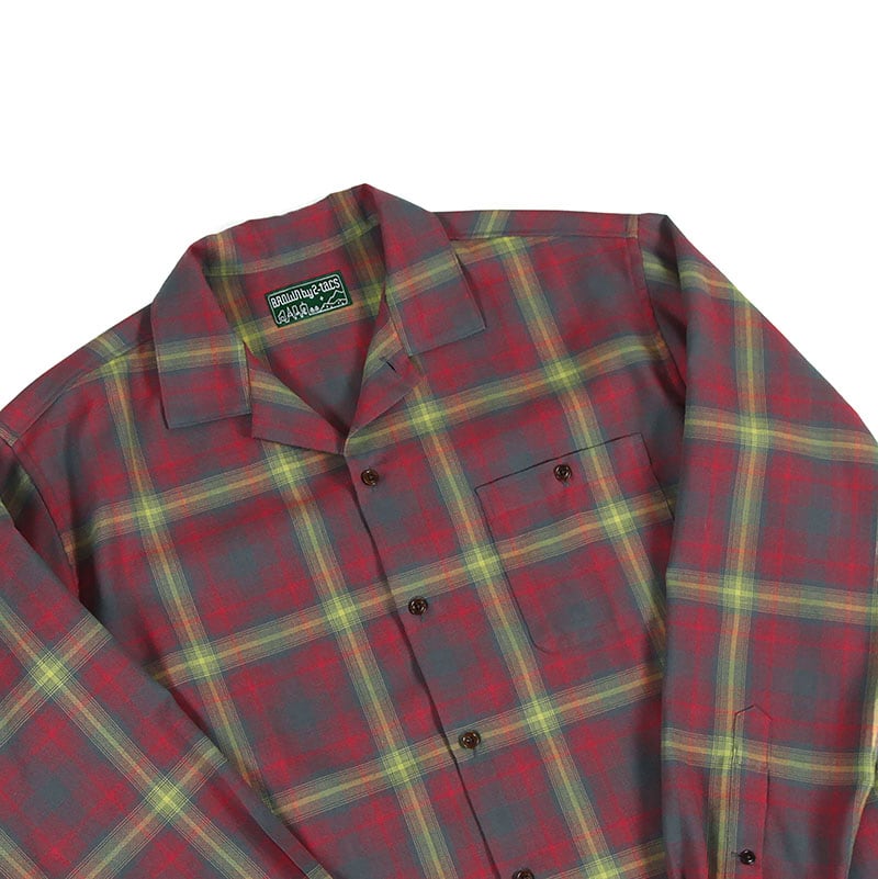 BROWN by 2-tacs / OPEN COLLAR (L/S) | st. valley house - セント