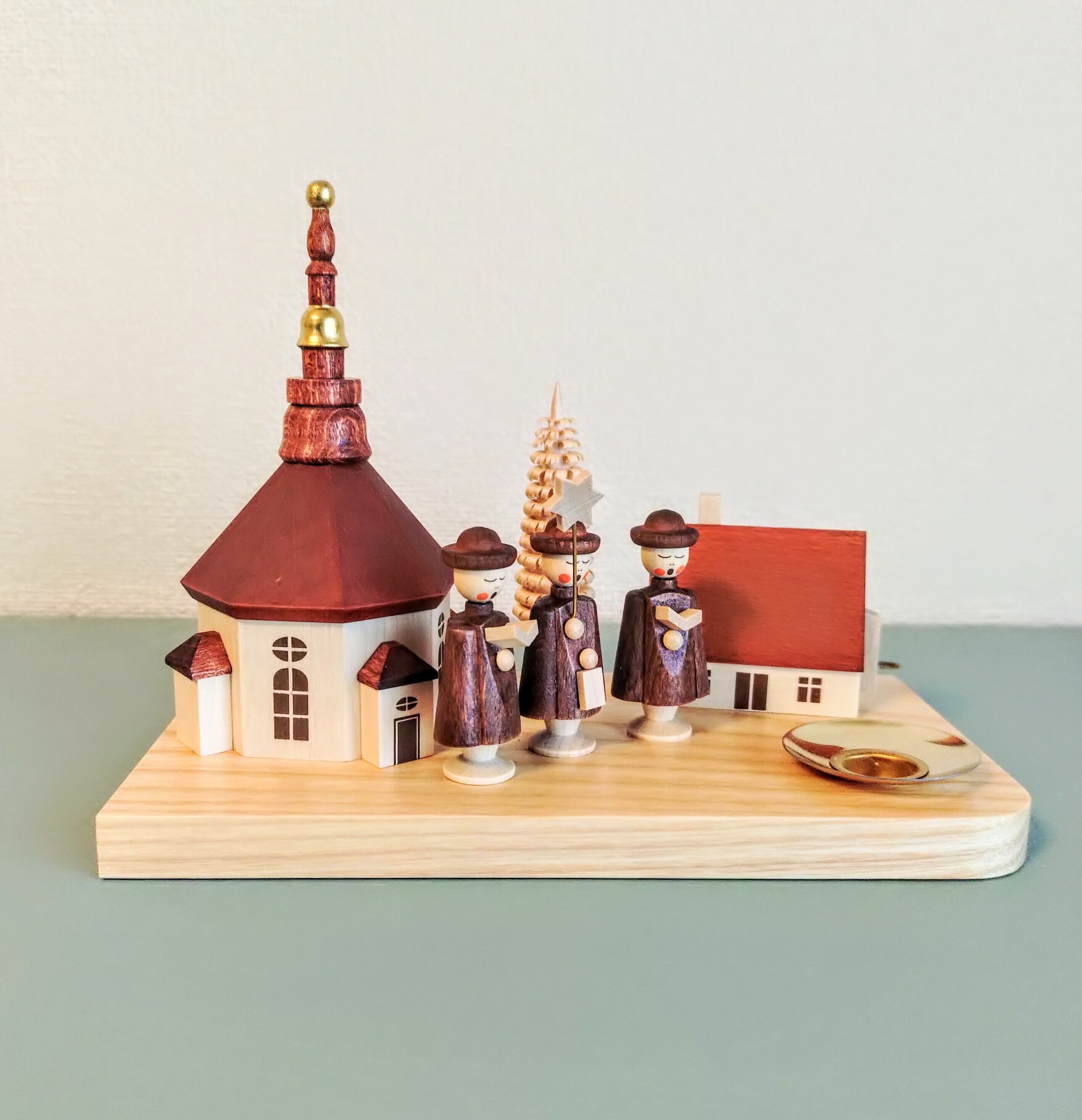 ザイフェン教会と聖歌隊 キャンドルホルダー | POLKA ドイツ工芸品