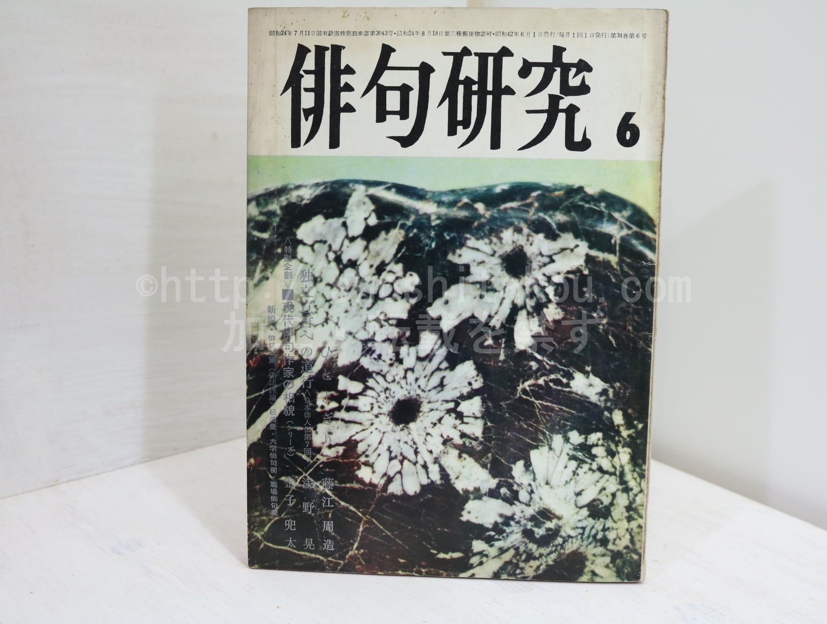 （雑誌）俳句研究　第34巻第6号　特別企画・現代俳句作家の相貌・金子兜太　/　金子兜太　　[32339]