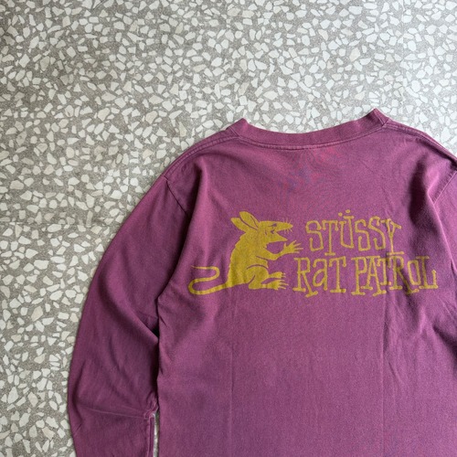 STUSSY / 90’s “RAT PATROL” Design Tee size M