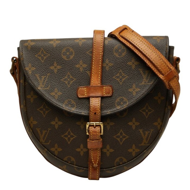 ルイ ヴィトン モノグラム シャンティーMM 斜め掛け ショルダーバッグ M51233 ブラウン PVC レザー レディース LOUIS VUITTON 【中古】