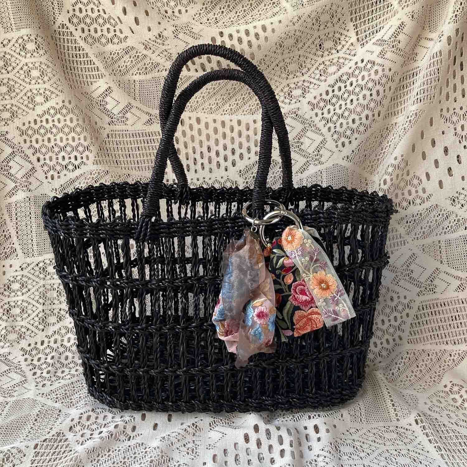 インド刺繍リボンのバッグチャーム | Dua-アクセサリーパーツショップ