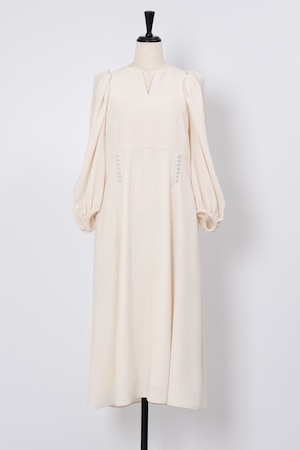 Pearl Ballon Sleeve Dress Ⅱ　OFF WHITE