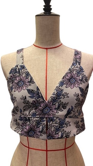 【25SS】FUMIE TANAKA フミエタナカ /flower jq bustier / ビスチェ