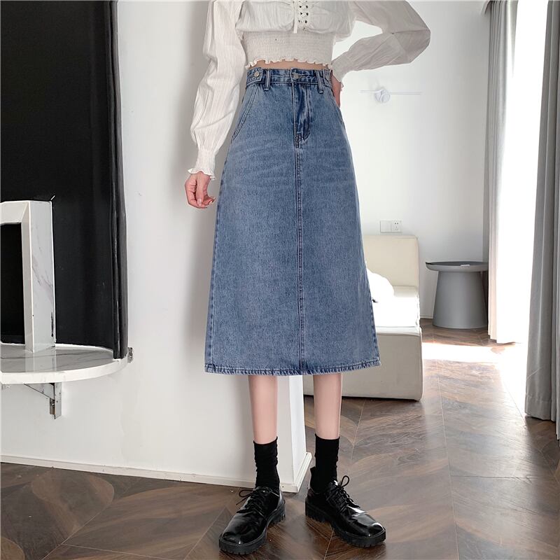 ウェストスカート サマーロング薄手Aラインハイウェスト 夏物 クレセントシティ13839082891