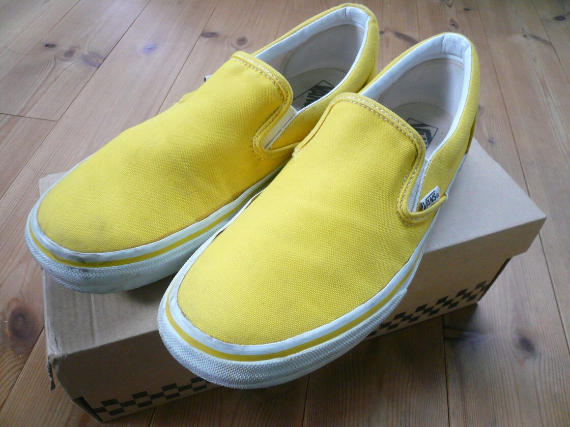 VANS バンズ スリッポンシューズ イエロー 黄 US9.1/2 27.5cm | PAY ID