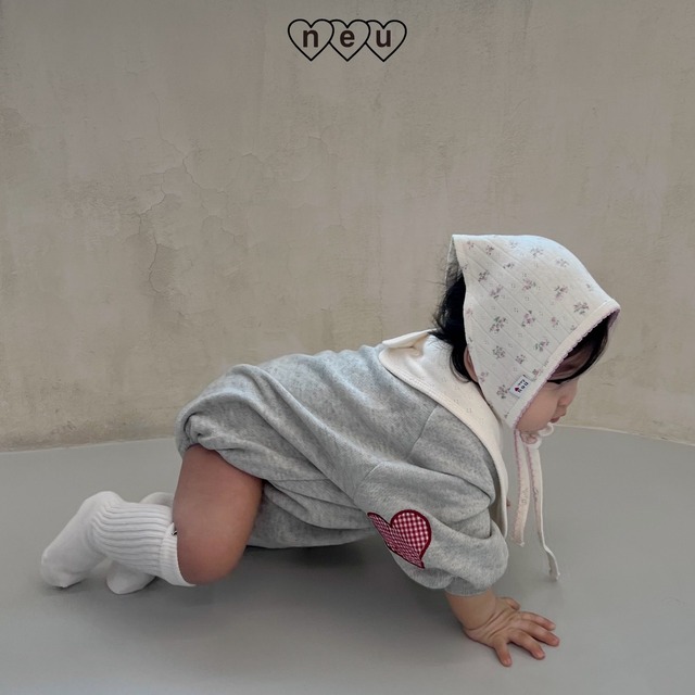 [即納12m]≪neu≫bebe check suit melange 60