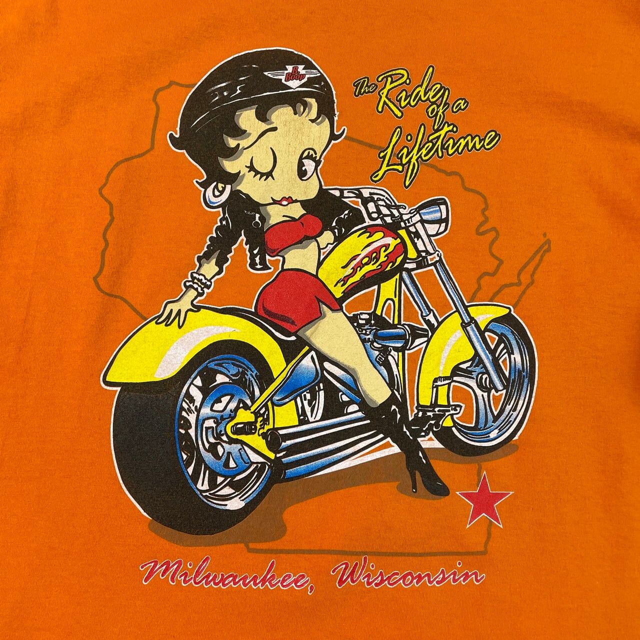 BettyBoop ベティブープ フロントバック総柄Ｔシャツ