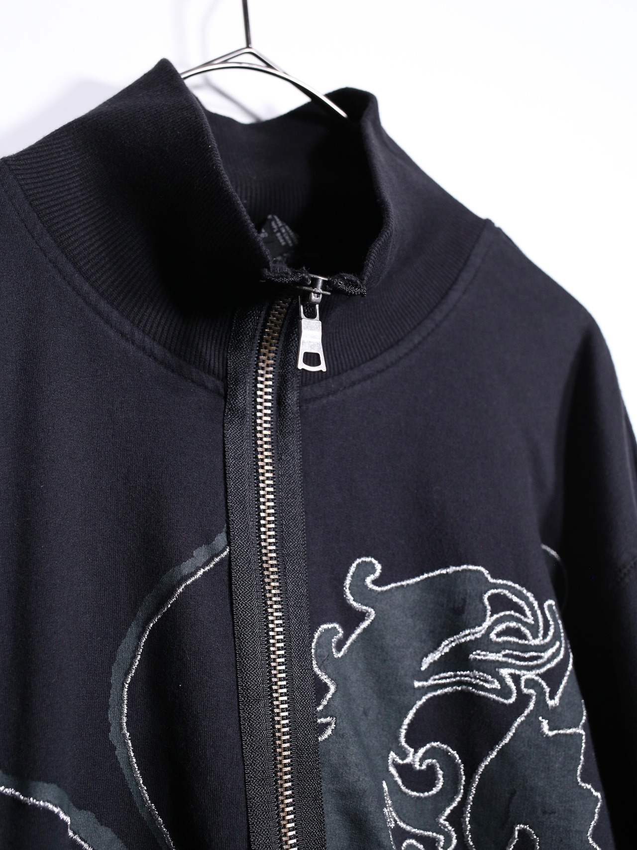 刺繍 × glitter design XXL oversize track jacket - 8