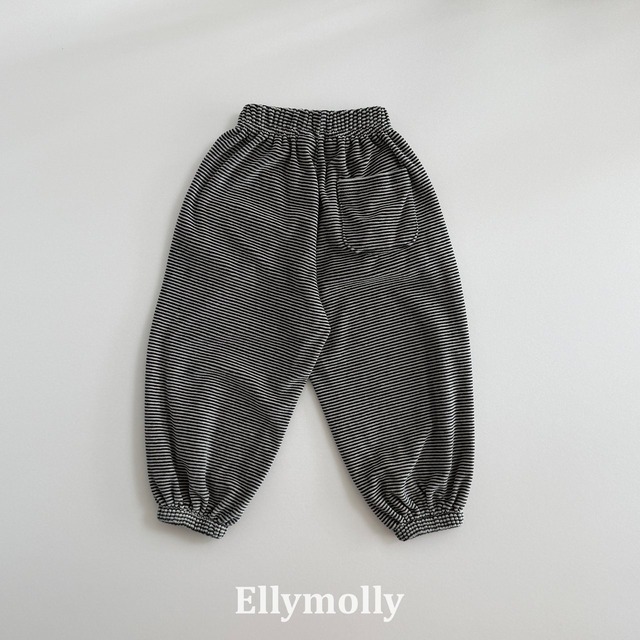 ivory S［即納］bello border jogger pants / elly molly 26autumn