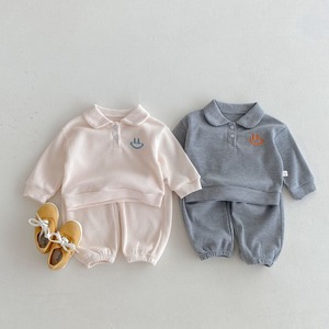 【BABY&KID】スマイルワッフルセットアップ