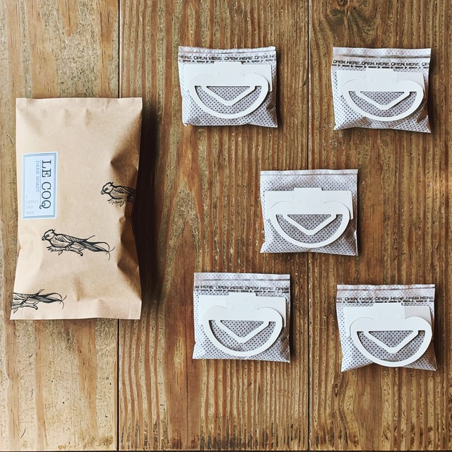 5 simple packaging COFFEE DRIP BAGS [LE COQ]