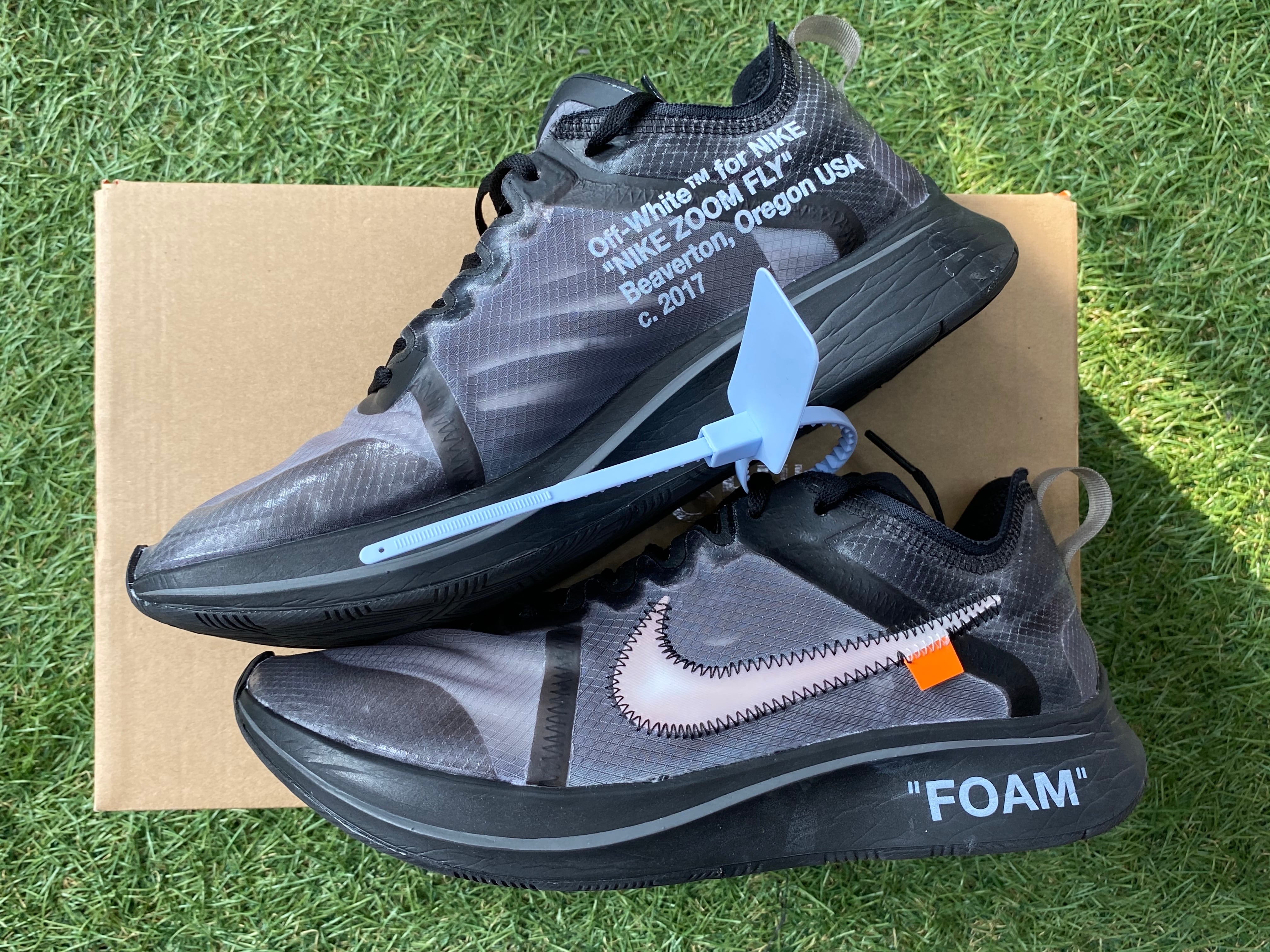 NIKE x OFF-WHITE THE 10 : ZOOM FLY BLACK 26cm AJ4588-001 130JJ9951 ...