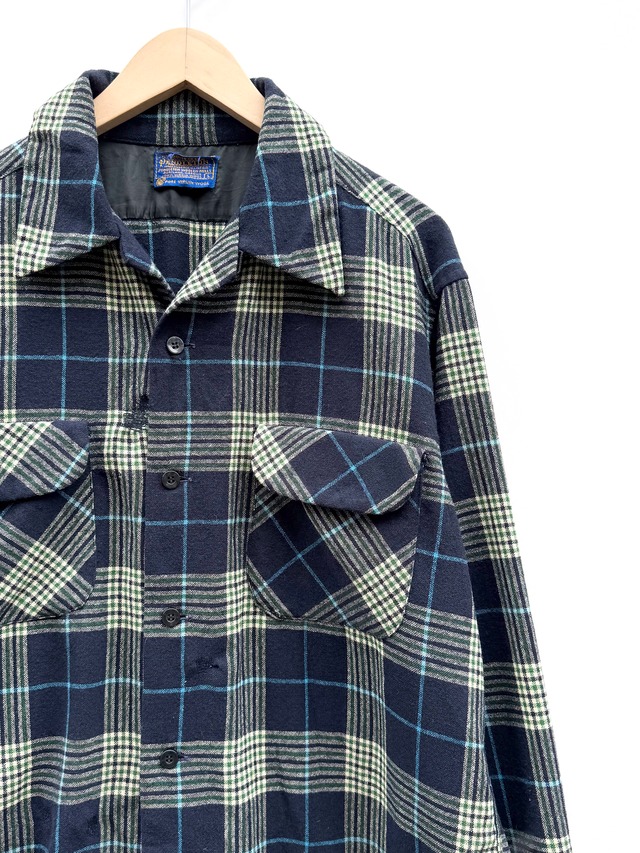 60s PENDLETON WOOL SHIRT Size L