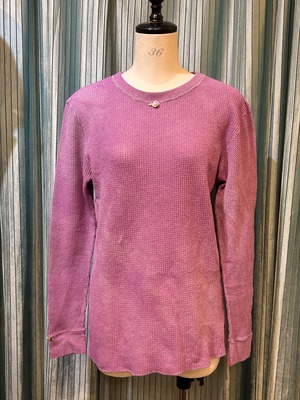 garment dye thermal  purple＆pastel purple rose