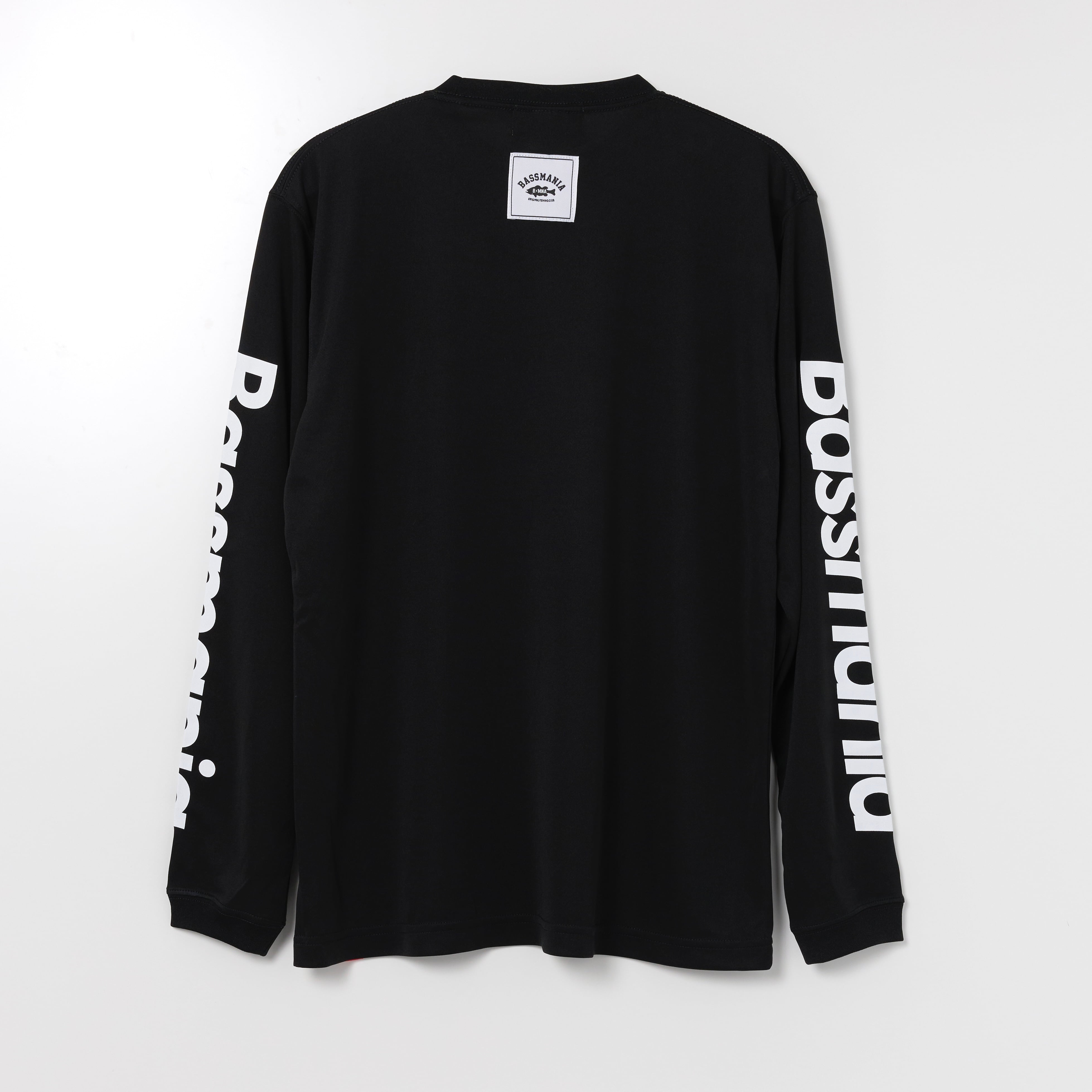 BASSMANIAオーバルロゴ dry UV L/S Tee [BLK] | bassmania.jp