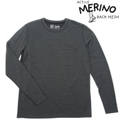 バックメッシュ・アクティブメリノ・ロングスリーブシャツ