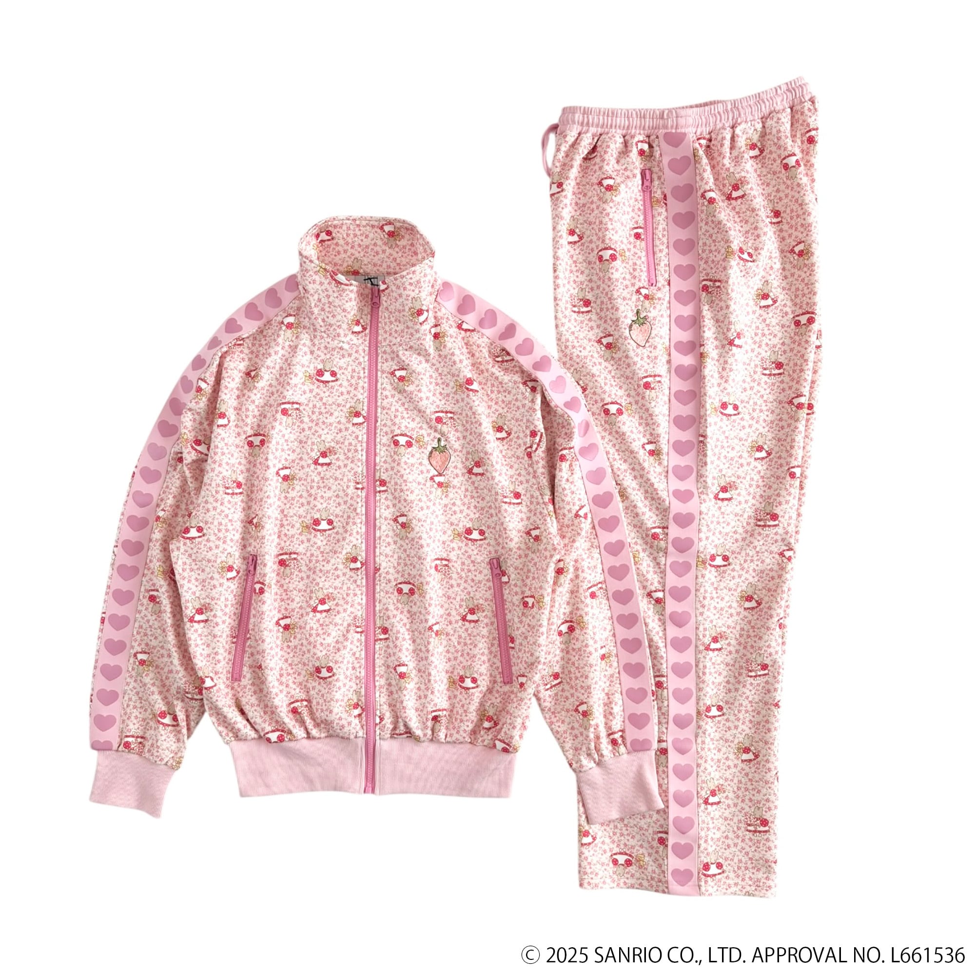 マロンクリーム トラックパンツ