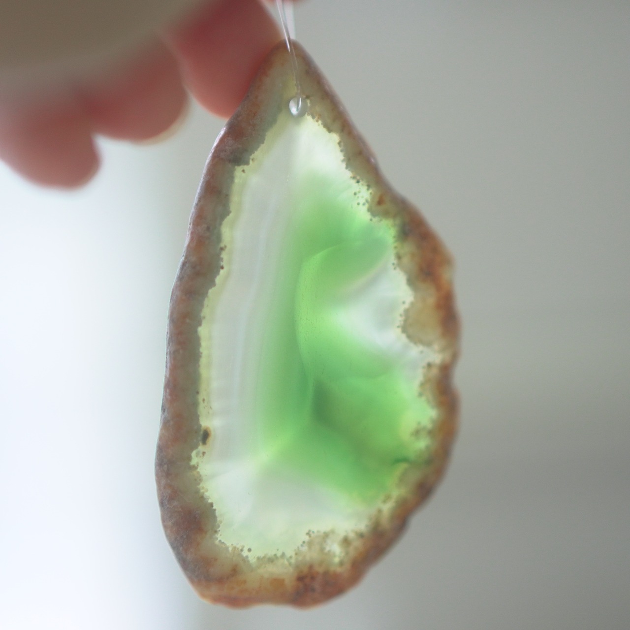 Healing Green 11 - アゲートヒーリングチャイム / Agate Sun Catcher Wind Chime 859