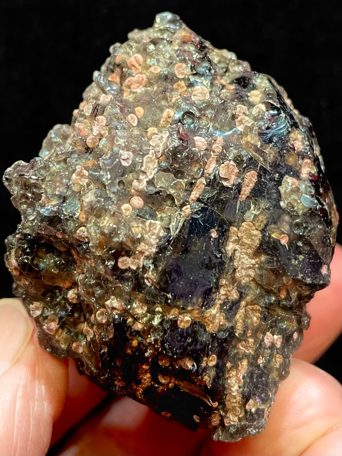 5) 天と地を繋ぐ「ピンク・クリストバライト」黒曜石