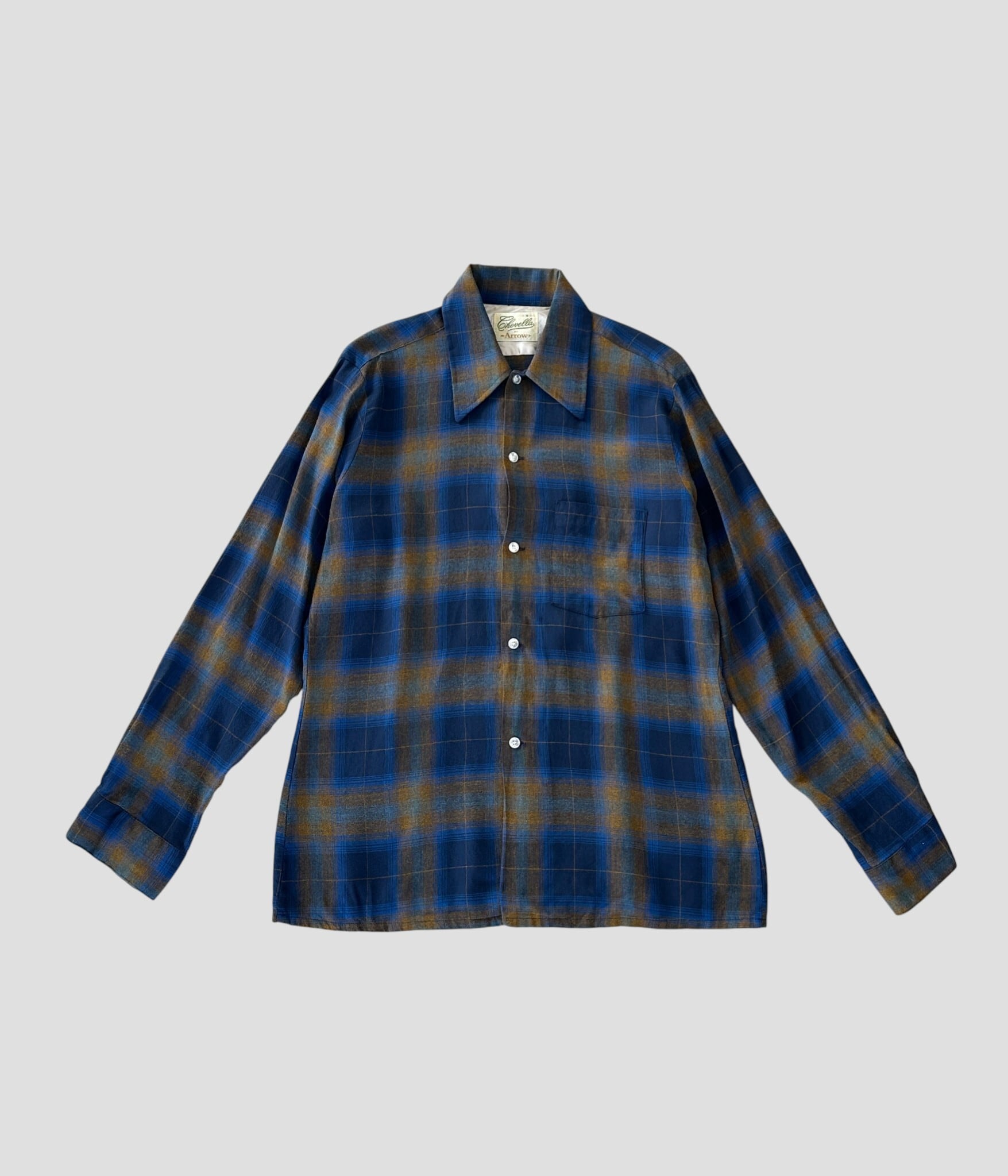 ARROW- Vintage 60s M Ombre Check Shirt | BEGGARS BANQUET公式通販