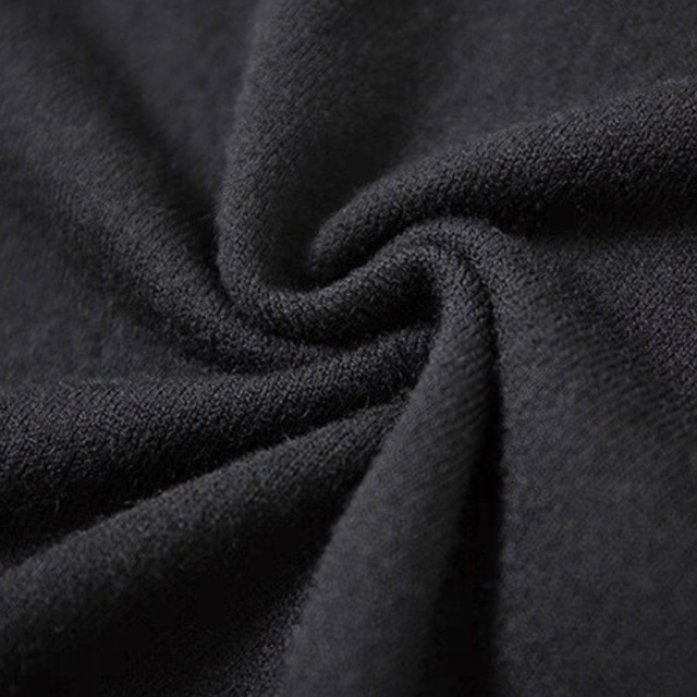 Contrast cuff hem knit top C1414