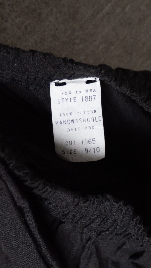 unknown 1980s Sheeting fabric easy pants