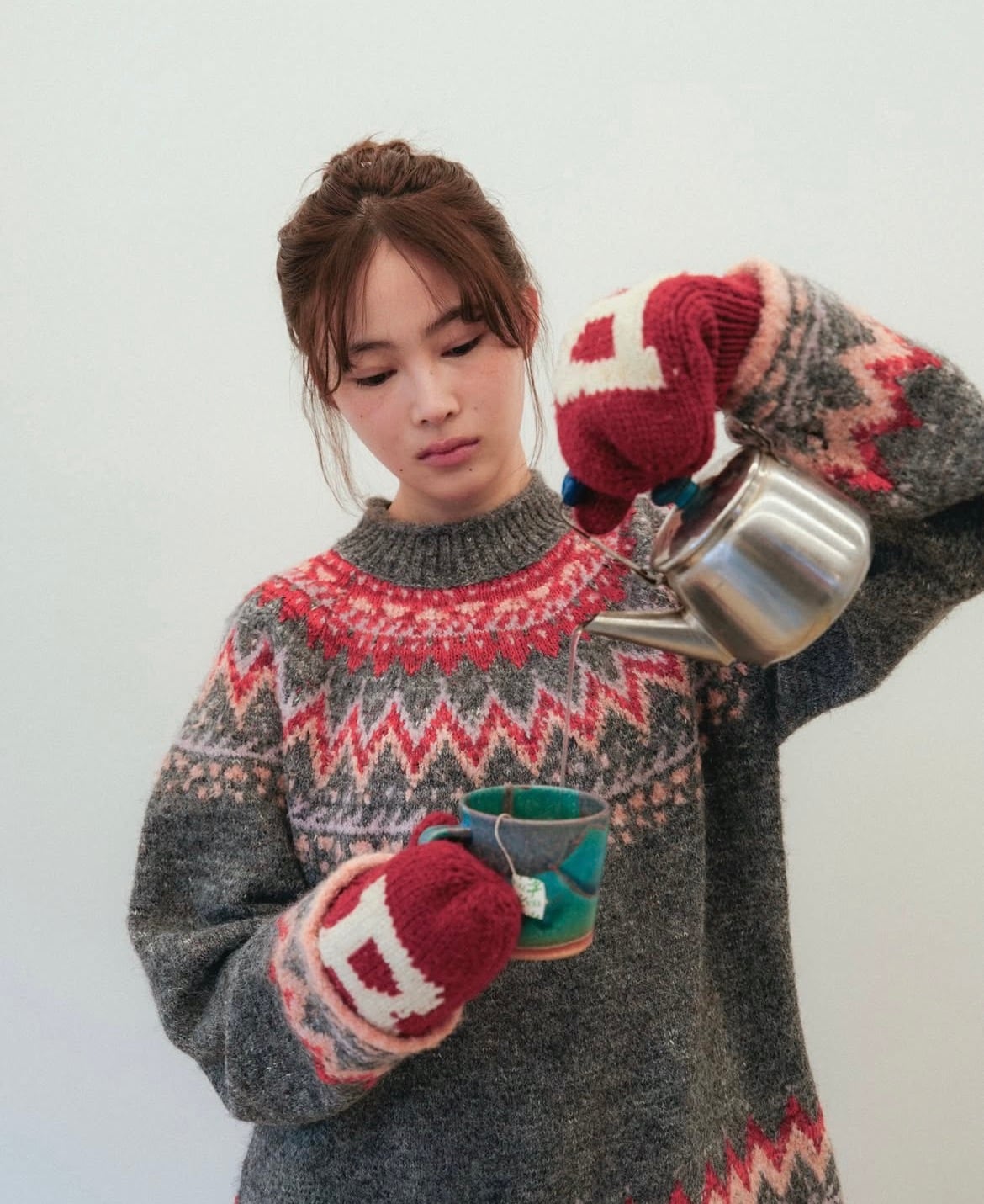 PAMM / 食卓のノルディックミックスニット