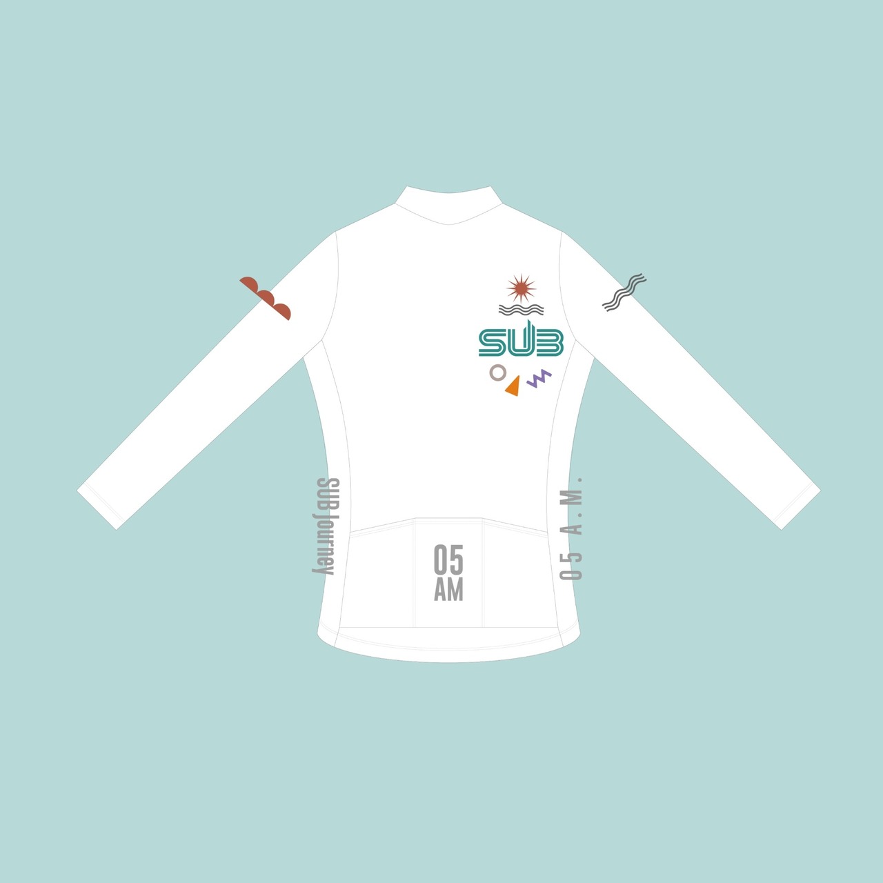 White Collection / 長袖 ホワイト✖️グリーン