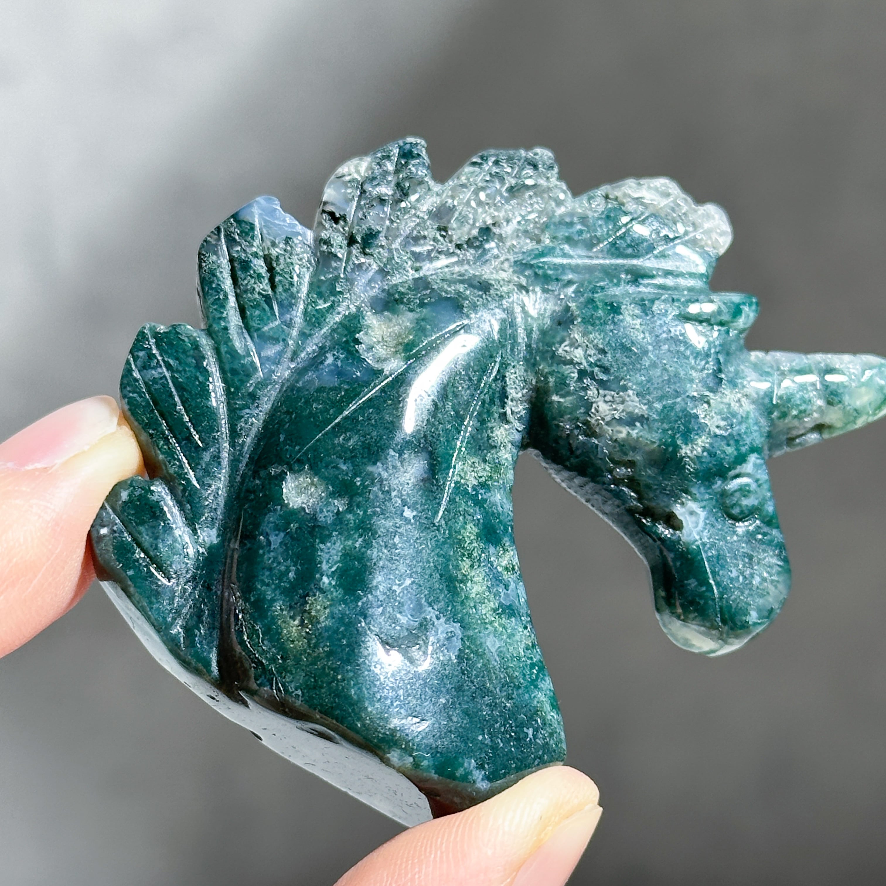 モスアゲート ユニコーン23◇ Moss Agate ◇天然石・鉱物