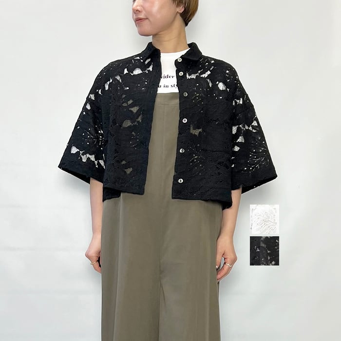 SACRA サクラ LEAF RASCHEL LACE SHIRT 126113071 2026春夏新作 [送料