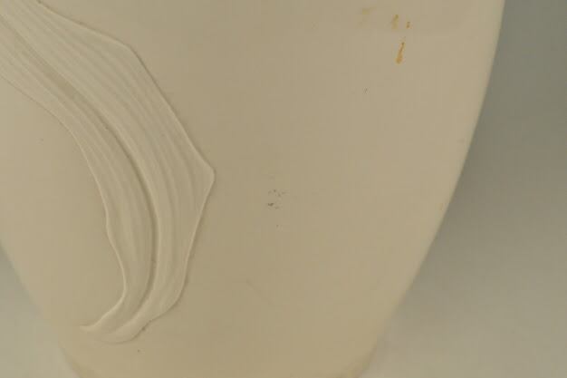 白磁 花器 時代物 時代陶磁器 白磁 陽刻 トウモロコシ 玉蜀黍図 大花瓶 無銘 高さ