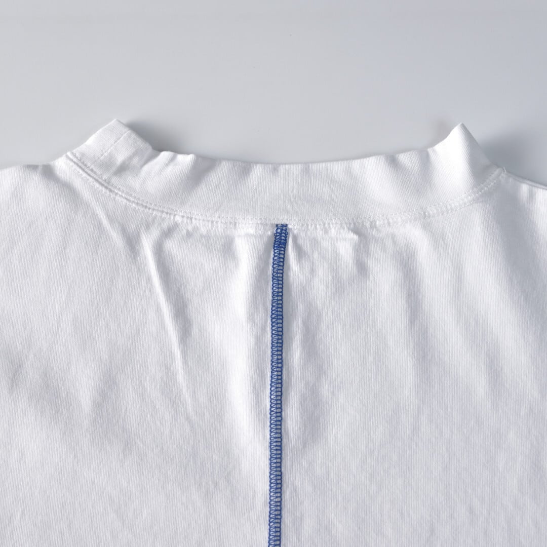 快晴堂 カイセイドウ ワークポケット8分袖Tシャツ・オフホワイト