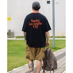 Back logo layered collar tee 1440