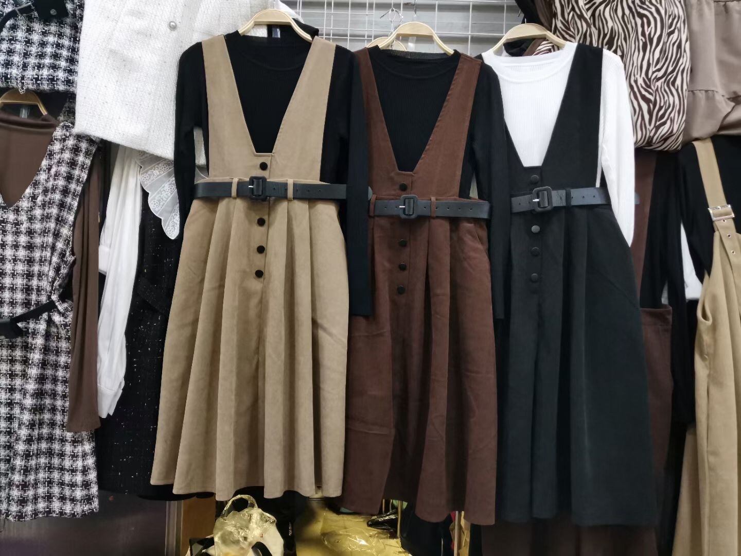 ウエストベルトオールインワンワンピース