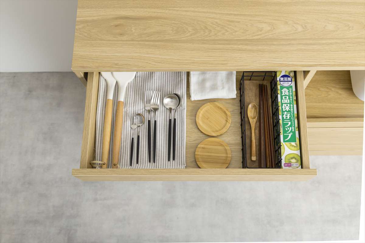 全2色】キッチン家電や食器などをまとめて収納できるゴミ箱上レンジ