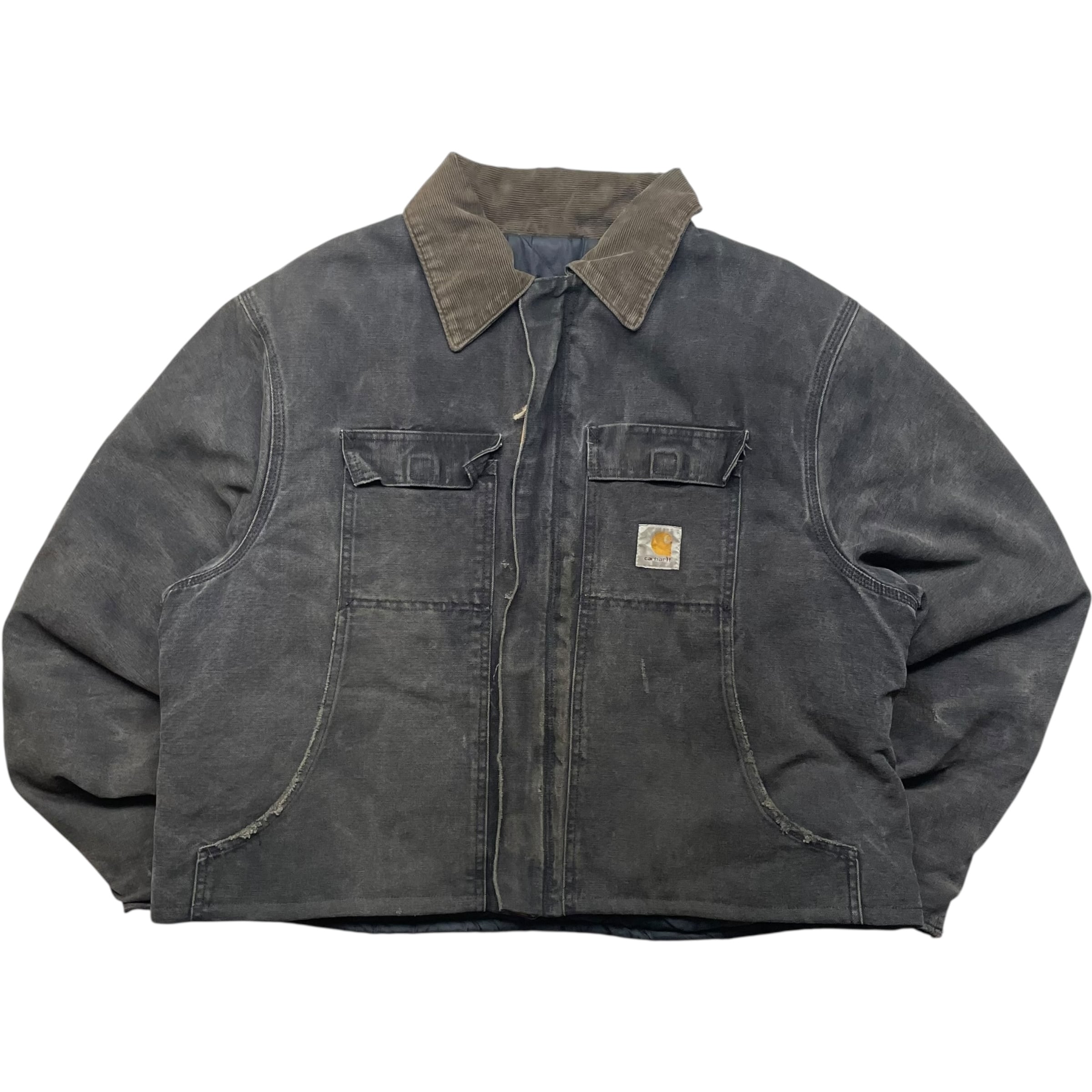 《L》 Carhartt カーハート トラディショナルジャケット ワークジャケット フェード 短丈 ブラック no.9176