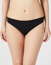 6枚組 ショーツ (Tバック/ノーマルレッグ) マイクロファイバー レディース ブラック/リッチヘーゼル S