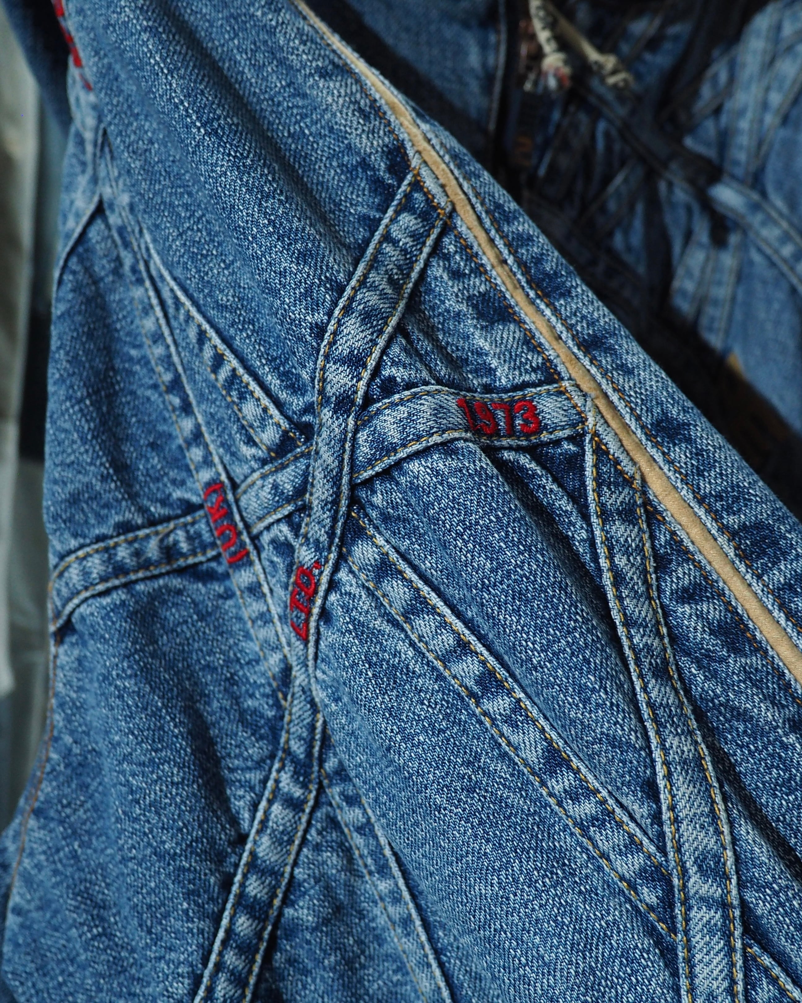 1990s ” Special - PEPE JEANS ” Crossed Lines × Logo Embroidery Vintage Loose Hoodie Denim Jacket
