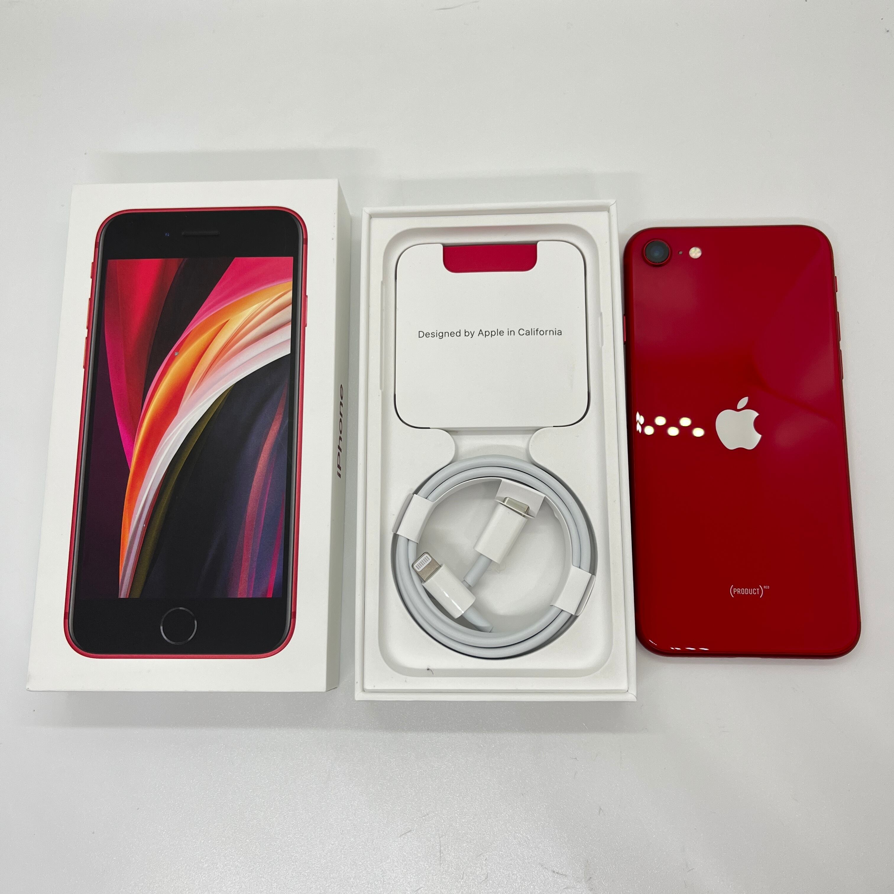 バッテリー最大容量100％】iPhoneSE2 64GB レッド【SIMロック解除済み