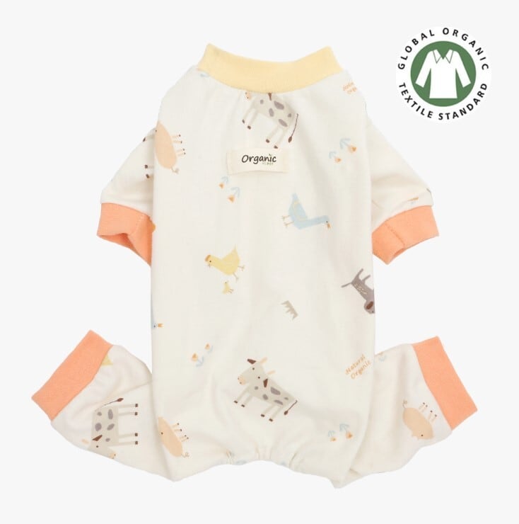 XL/即納【ITS DOG】Organic Rompers《Orange》