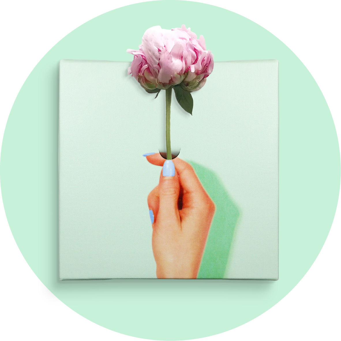 昭和のアート♡一点物　花束にまさる一輪の花♡書♡作品 アートパネル キャンバスアート ファブリックパネル 手 一輪挿し